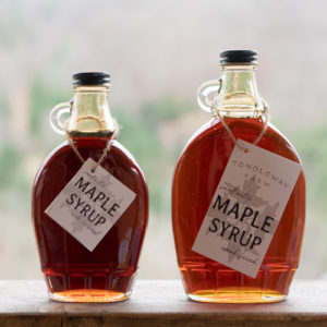 Maple syrup flask, dark